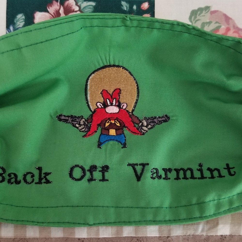 Yosemite Sam Embroidered Face Mask